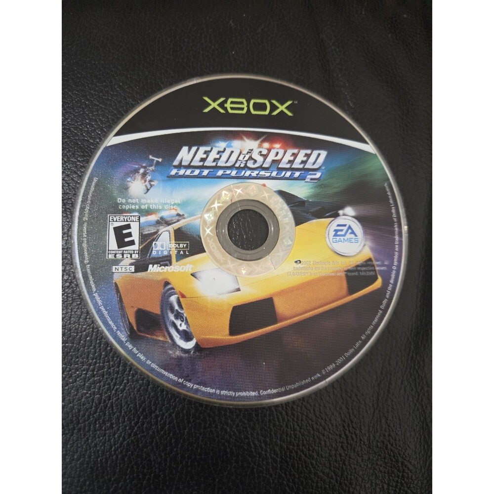 Need for Speed Hot Pursuit 2 (Microsoft Xbox, 2002) - Disc Only